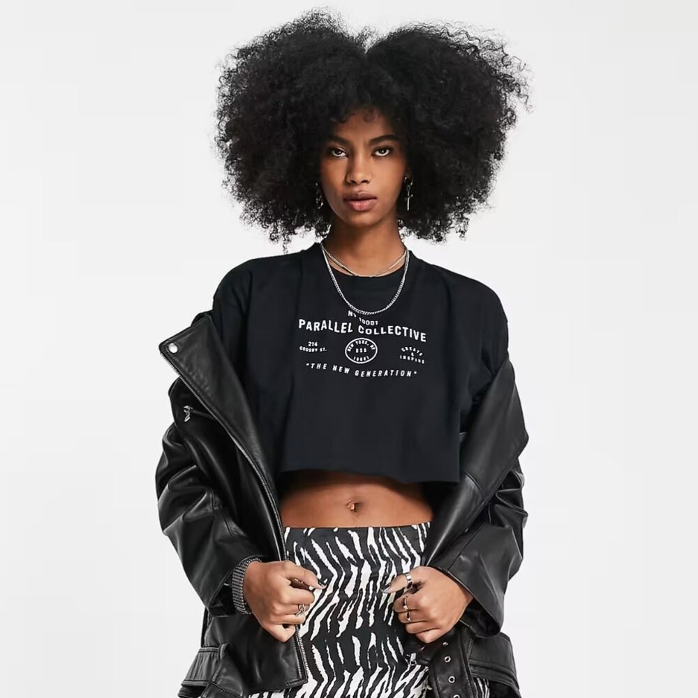 Topshop Cropped T-shirt